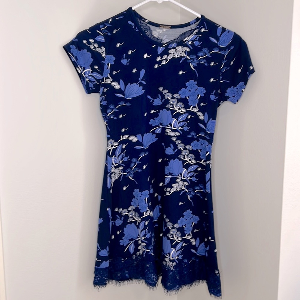 Girls size 10-12 soft blue dress